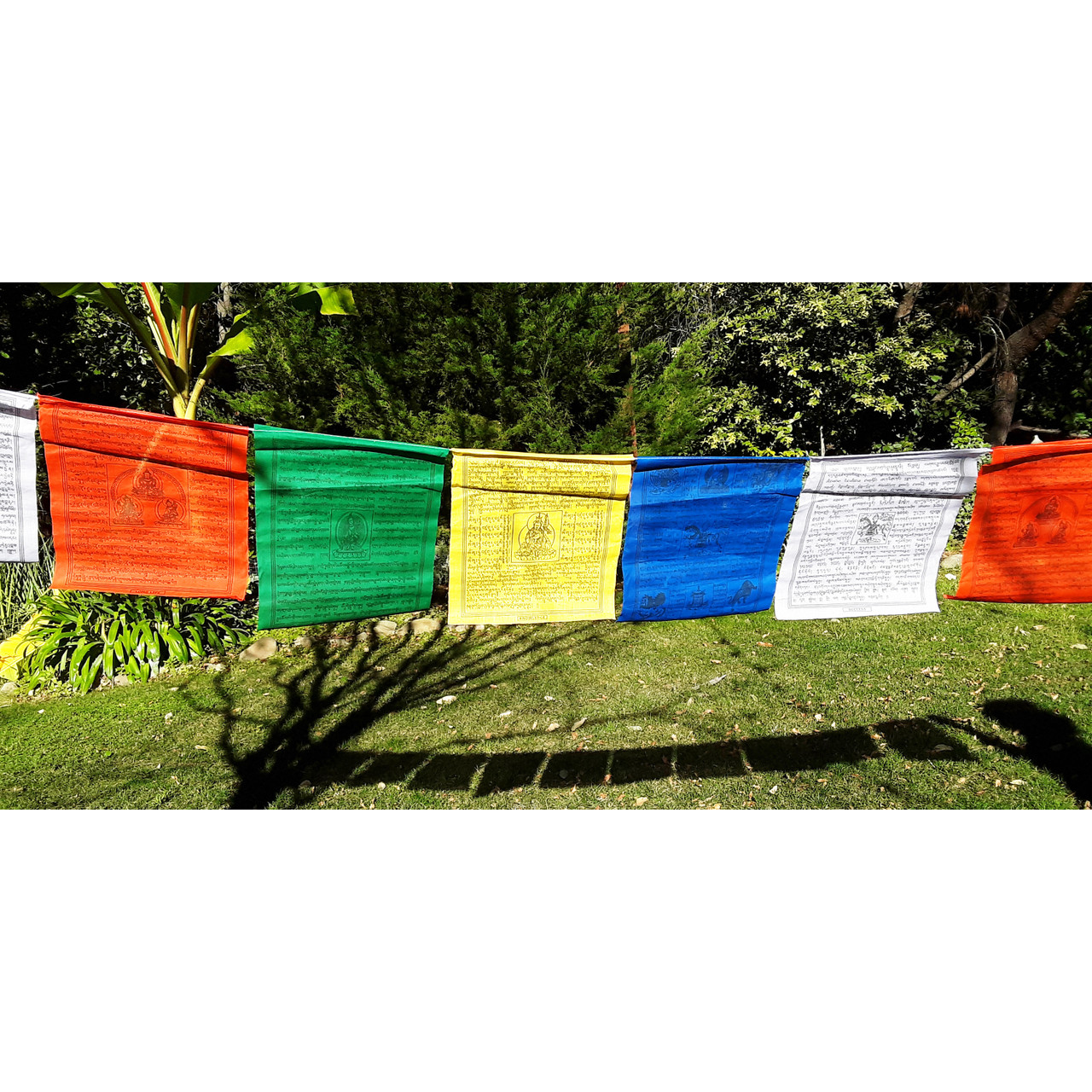 Multi Deity Prayer Flag,  11"x13"