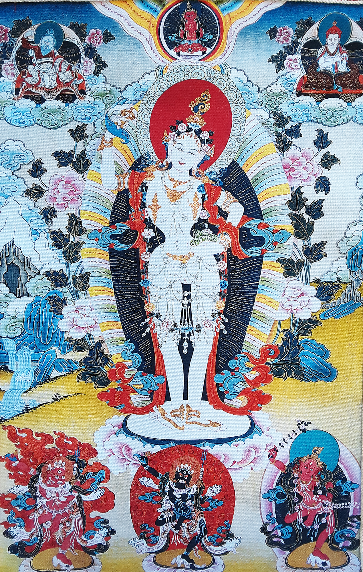 Khandro T'huk T'hik (Yeshe Tsogyal) Print Thangka