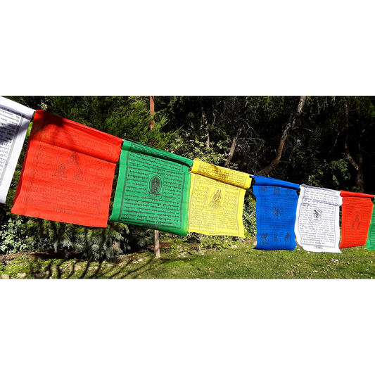 Multi Deity  Prayer Flag,  8"x10"