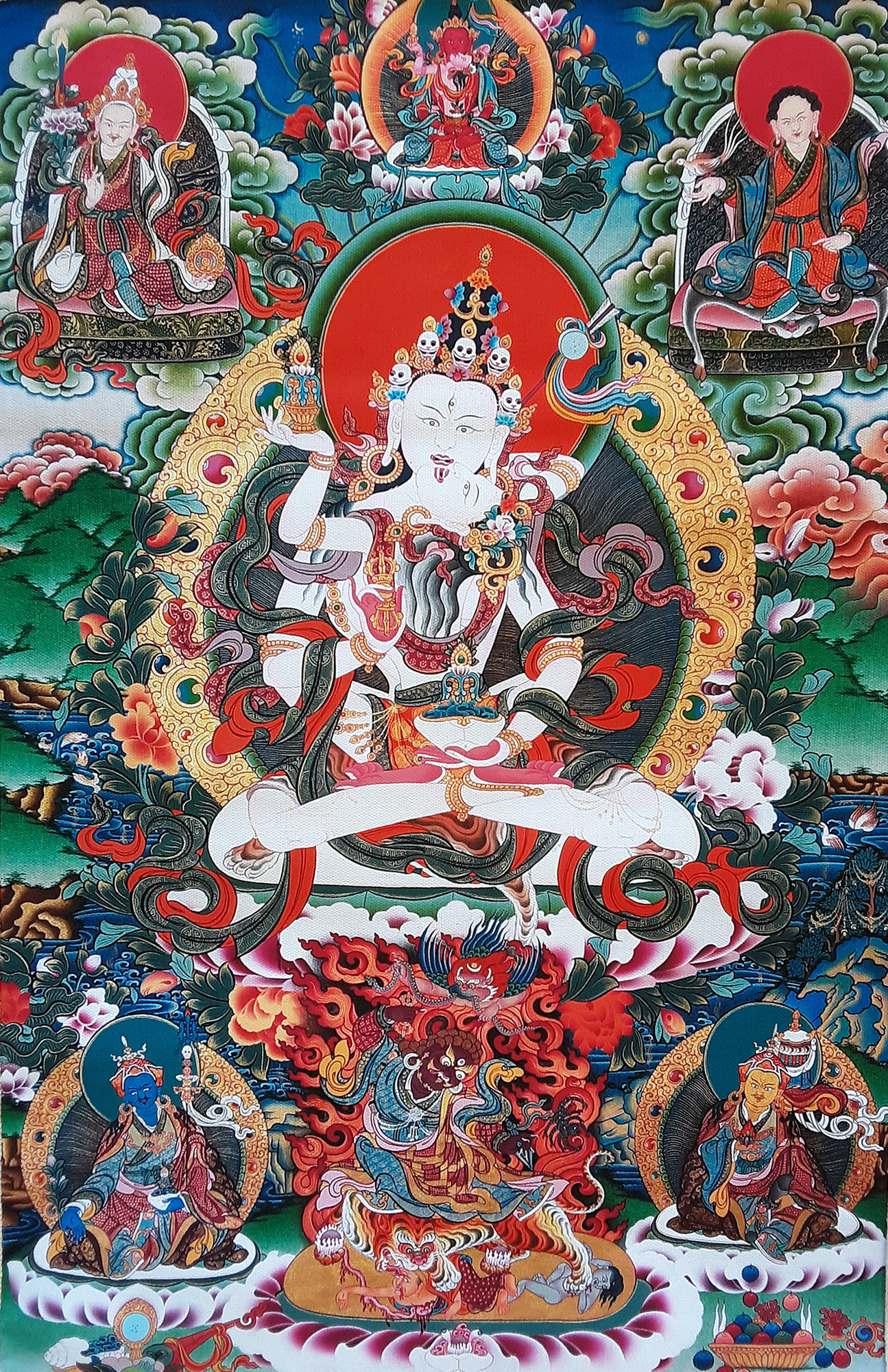 Tsokye Thuk Thik Print Thangka