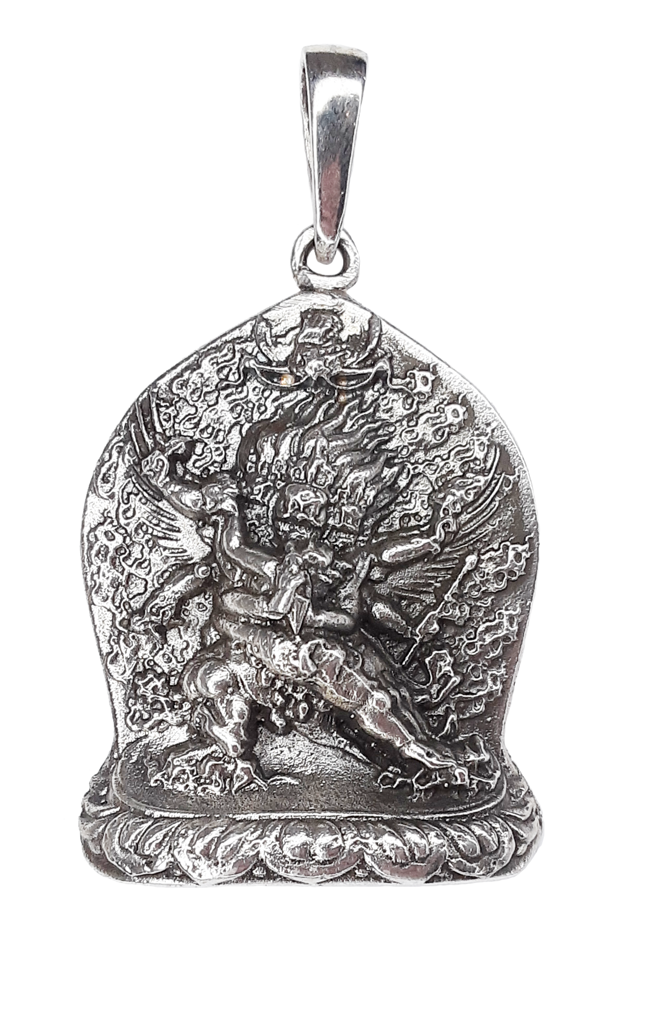 Silver Vajrakilaya Pendant by Natsog Dorje