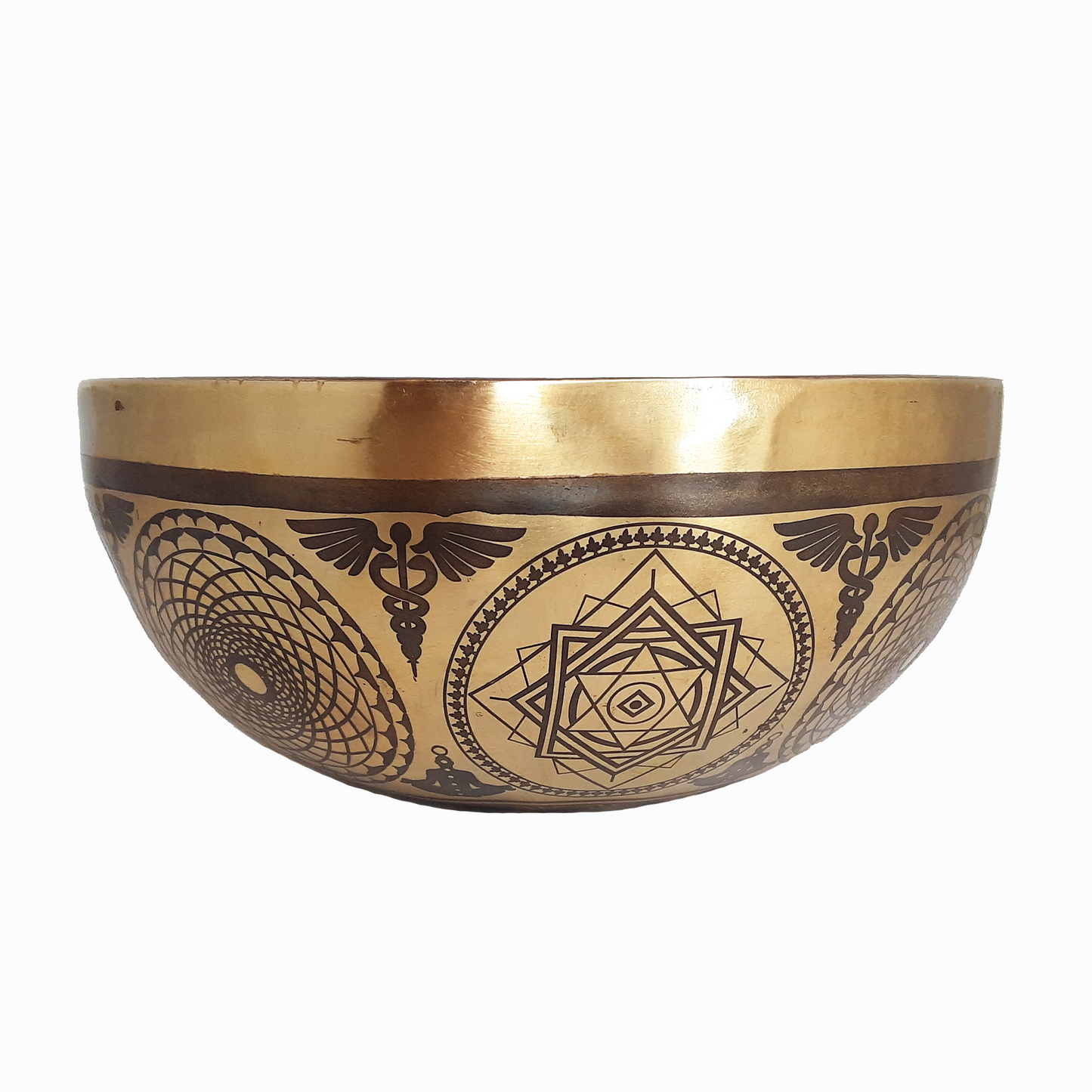 Singing Bowl 7.75" Sacred Geometry