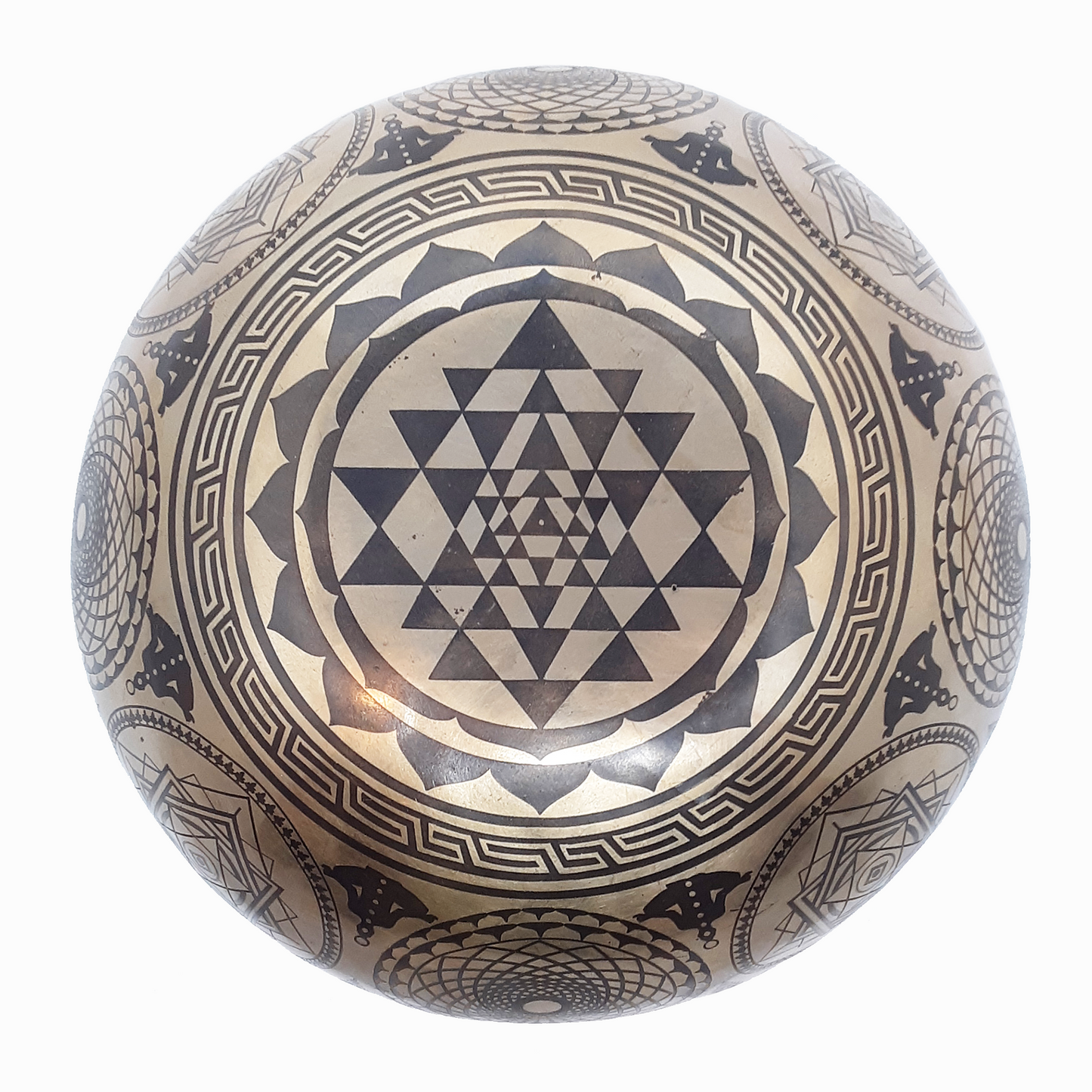 Singing Bowl 7.75" Sacred Geometry