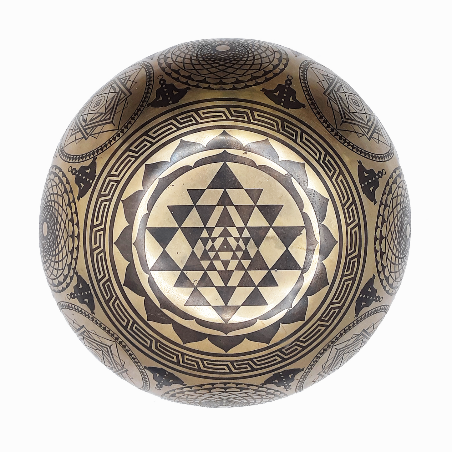 Singing Bowl 7.75" Sacred Geometry