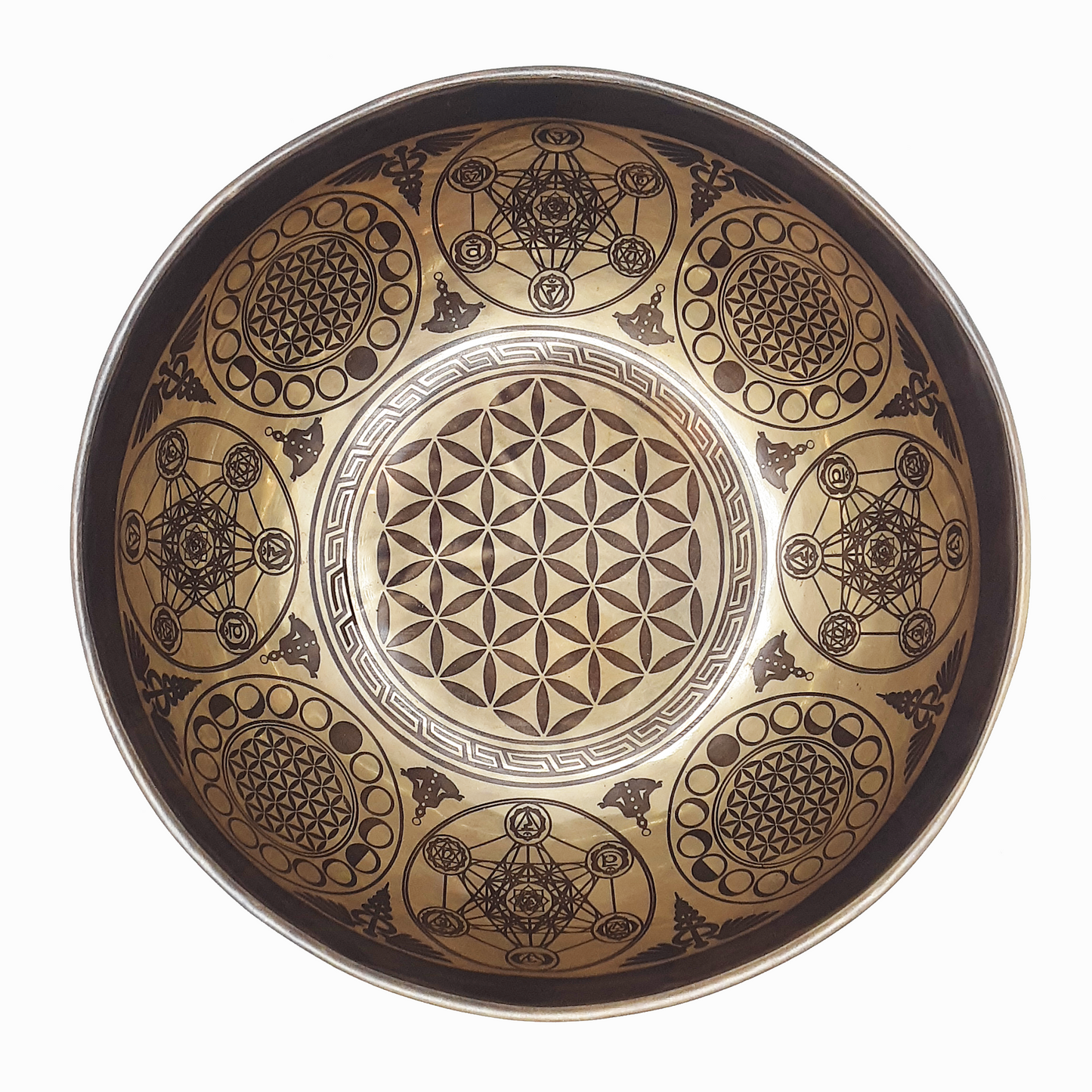 Singing Bowl 7.75" Sacred Geometry