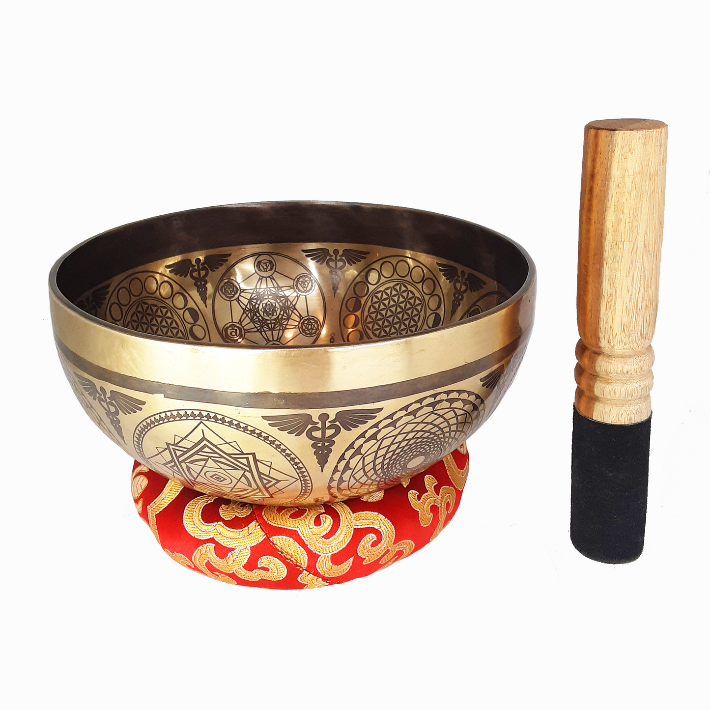 Singing Bowl 7.75" Sacred Geometry