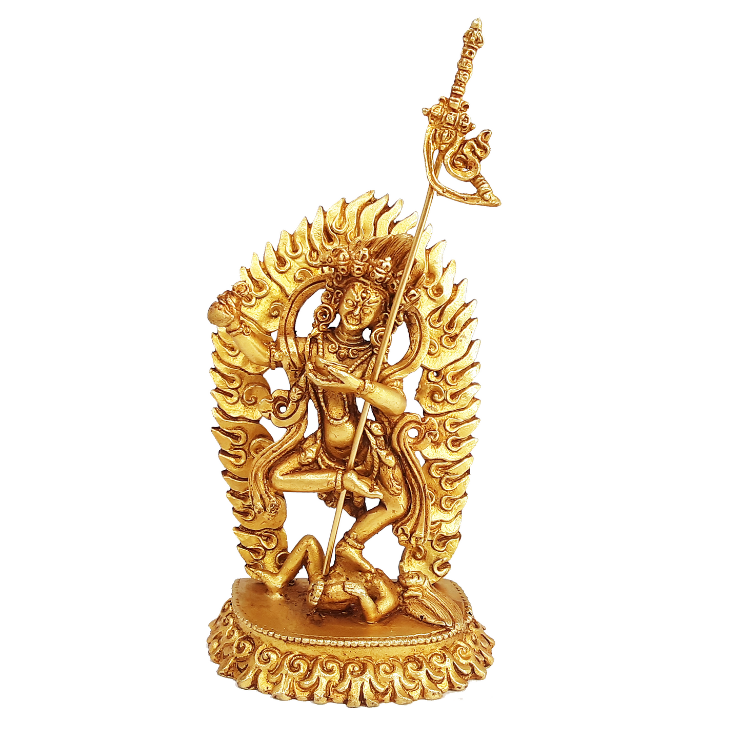 Vajravarahi Statue Gold Gilded 3.75"