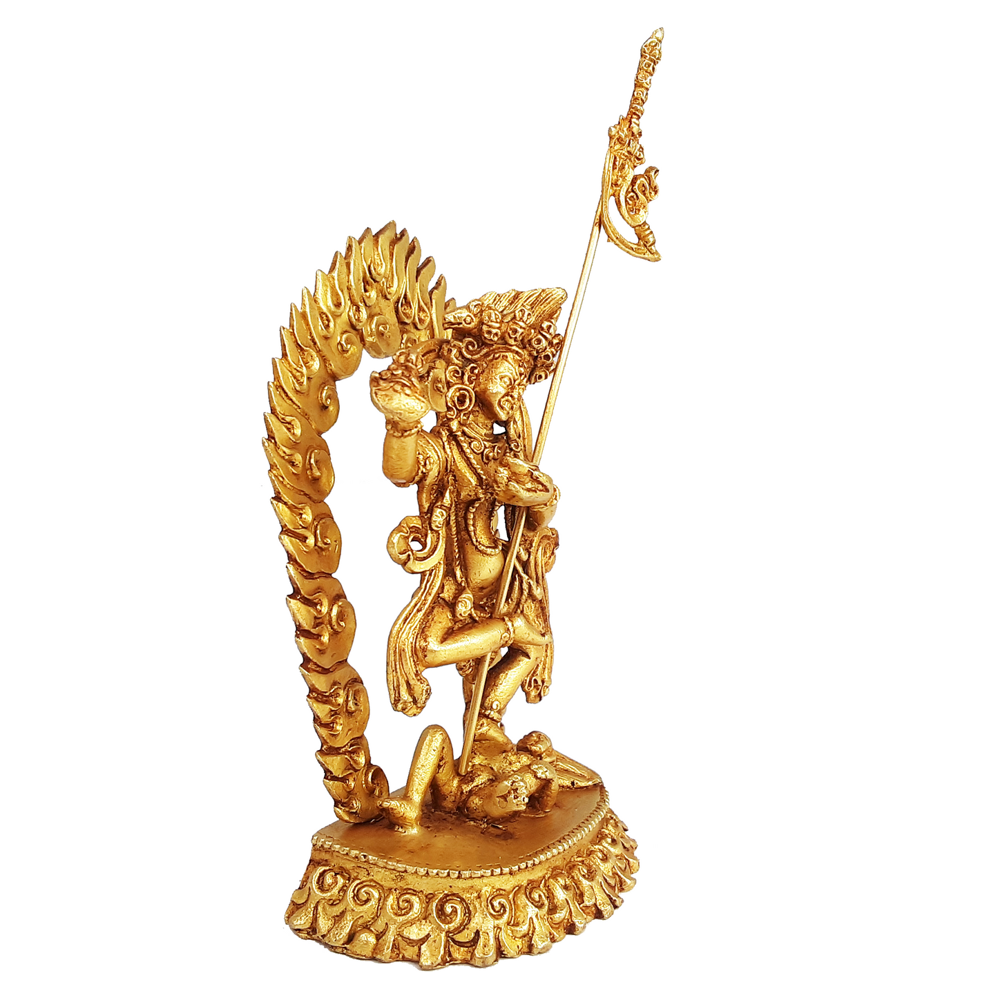 Vajravarahi Statue Gold Gilded 3.75"