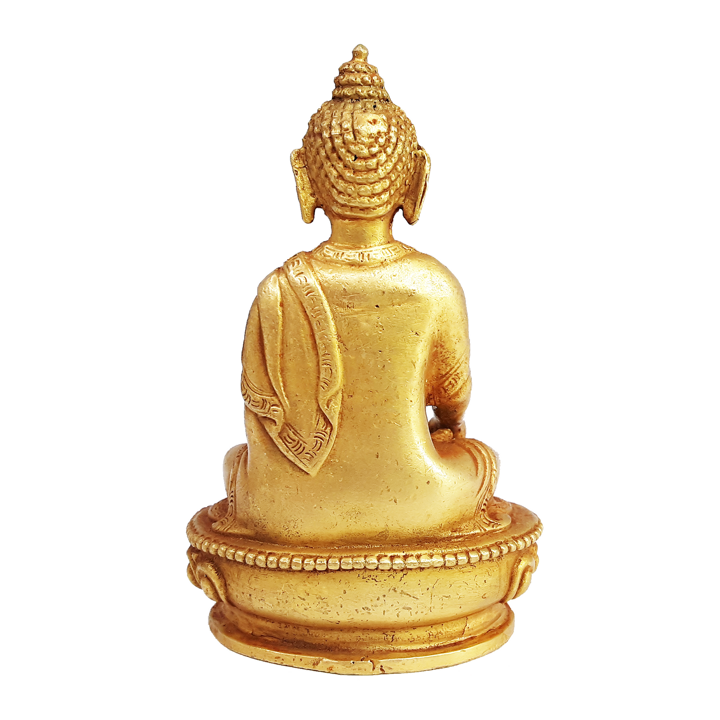 Ratnasambhava Statue Gold Gilded 3.25"