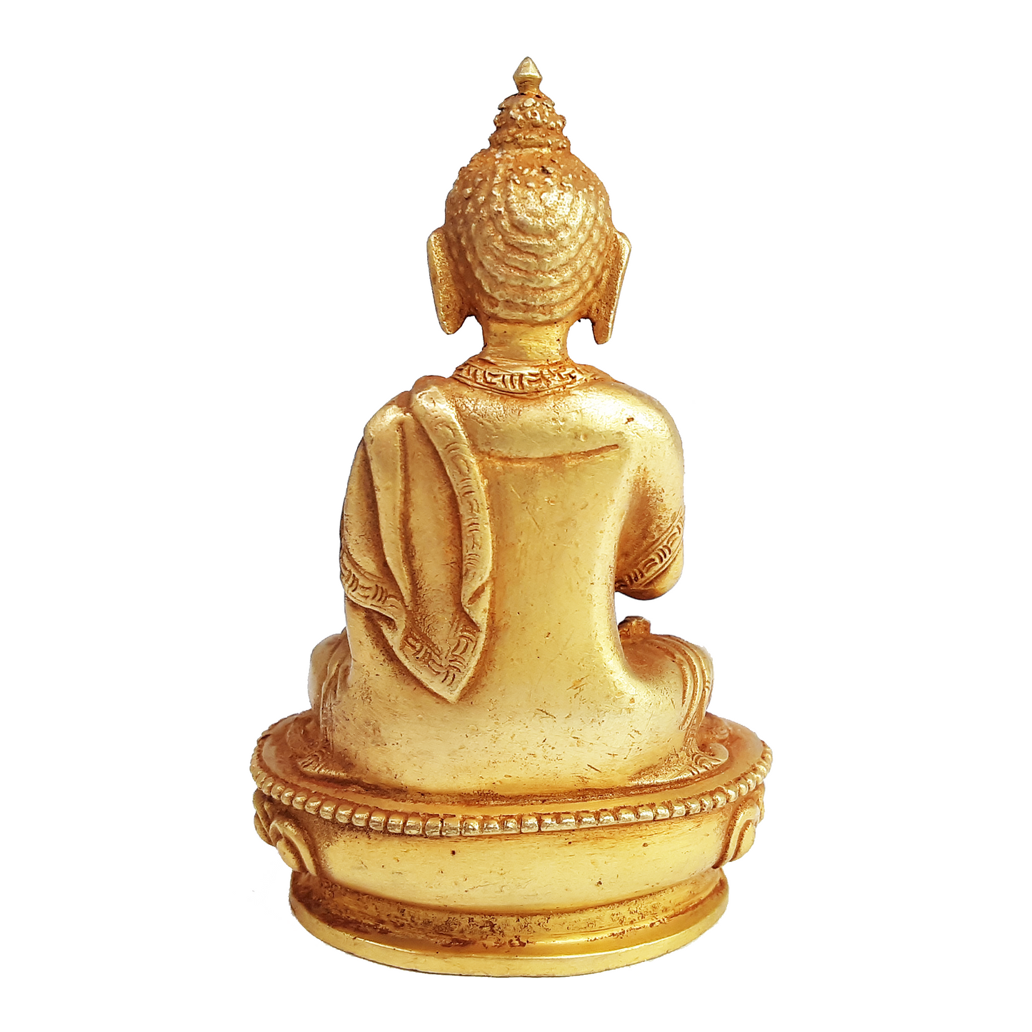 Vairocana Statue Gold Gilded 3.25"