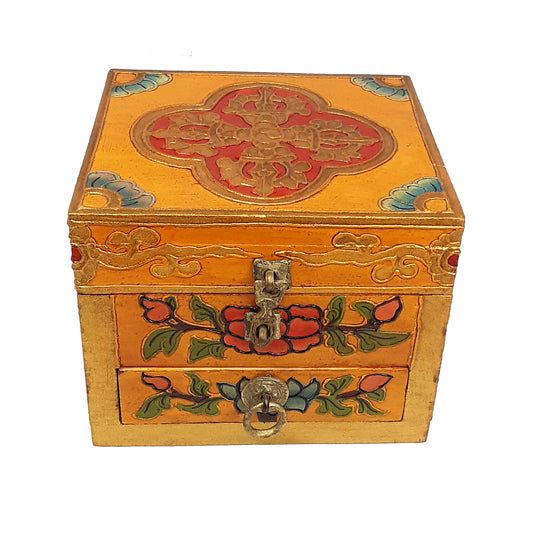 Double Dorje Treasure Box (Various Colors)