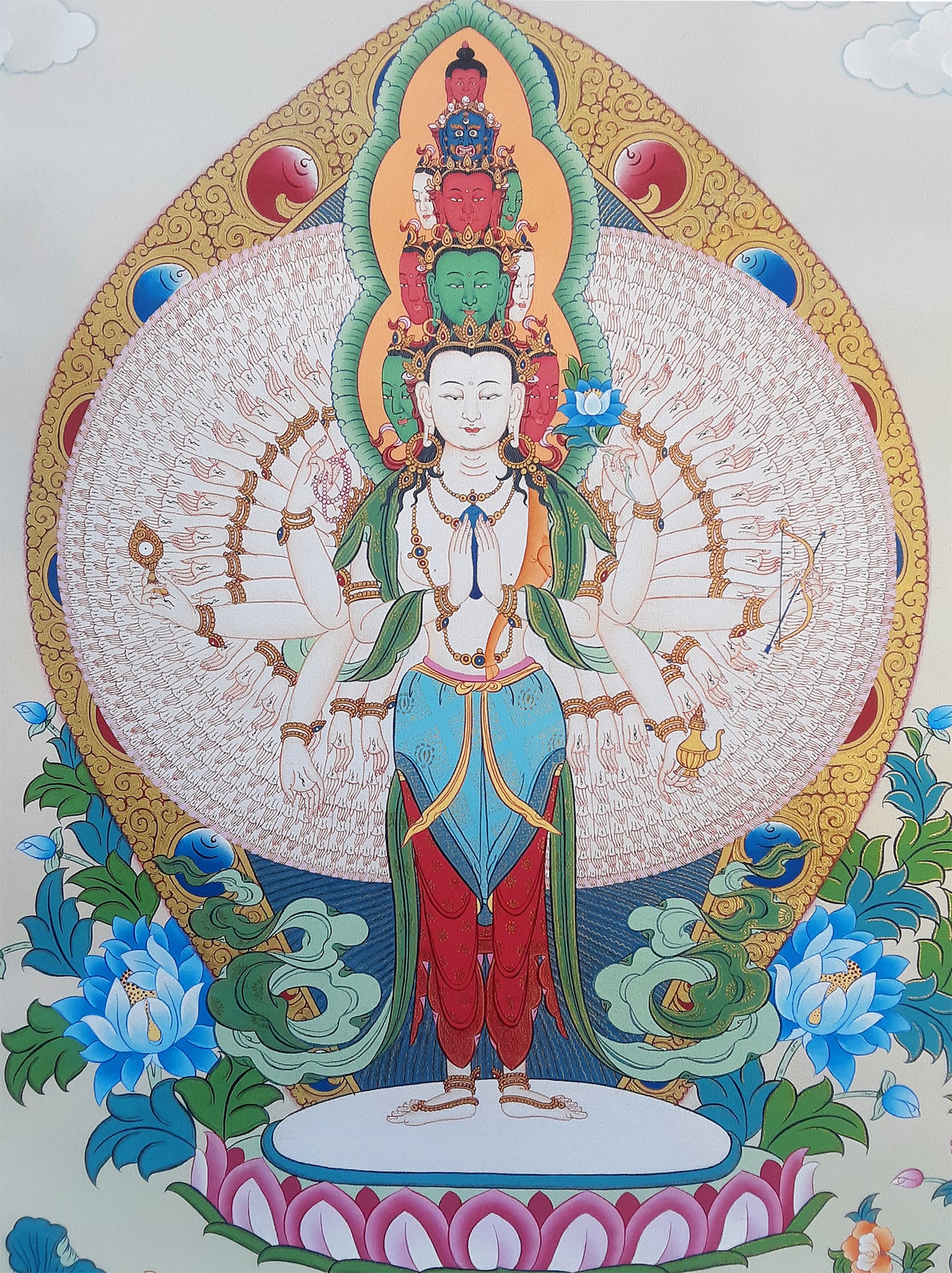 1000-Arm Chenrezig Thangka