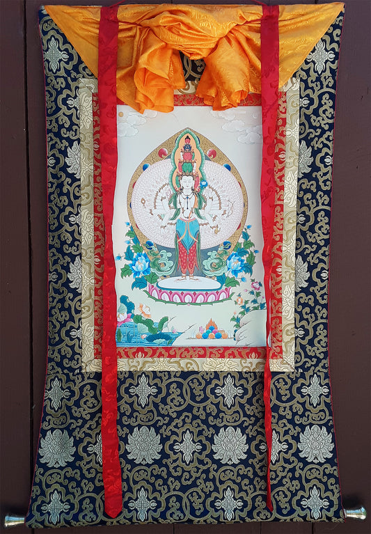 1000-Arm Chenrezig Thangka