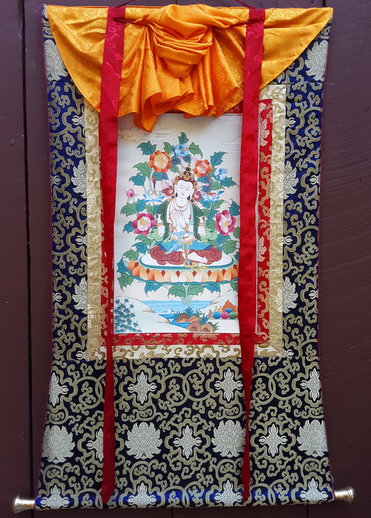 White Manjushri Thangka