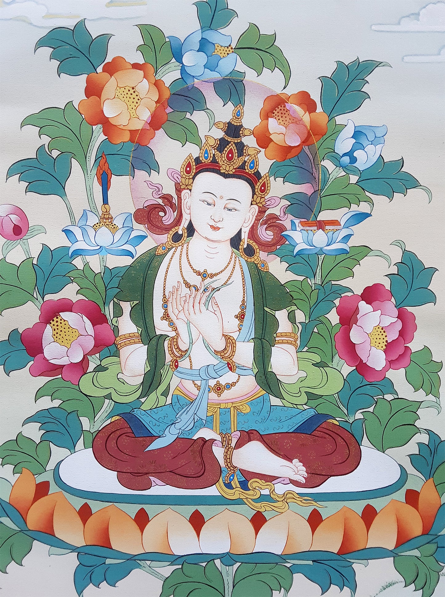 White Manjushri Thangka