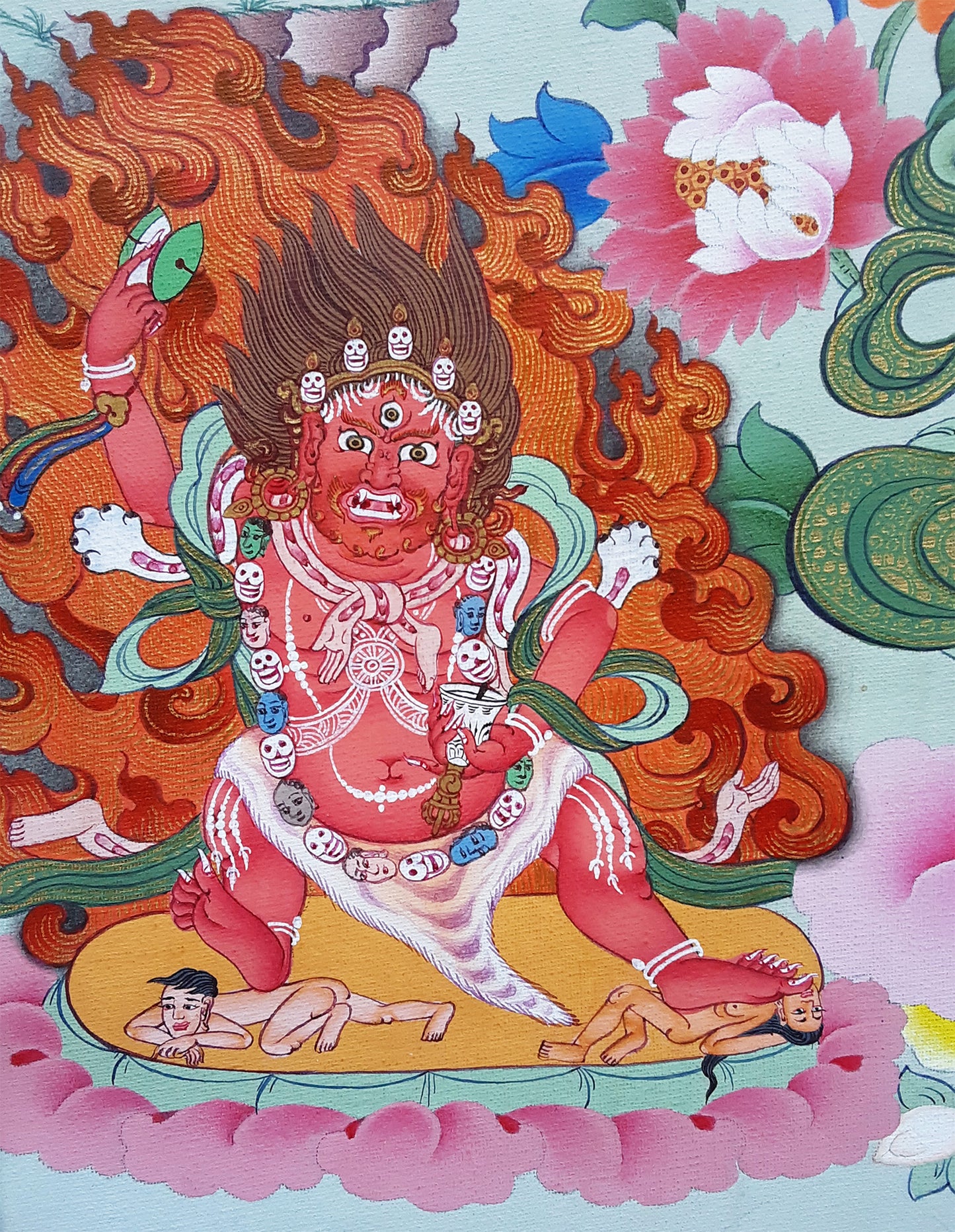 Red Chenrezig Thangka