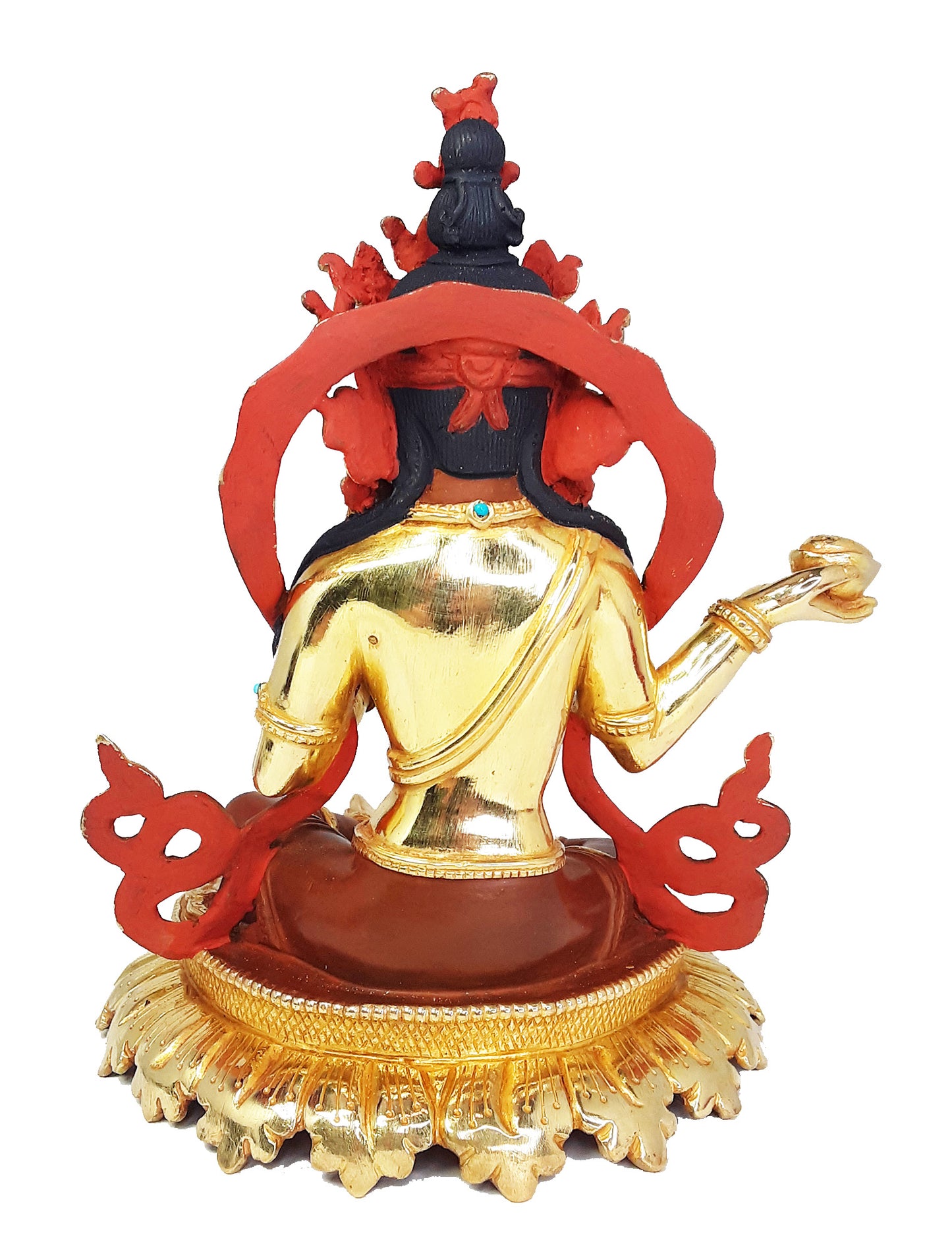 Yeshe Tsogyal Statue Gold Plated 7.5"