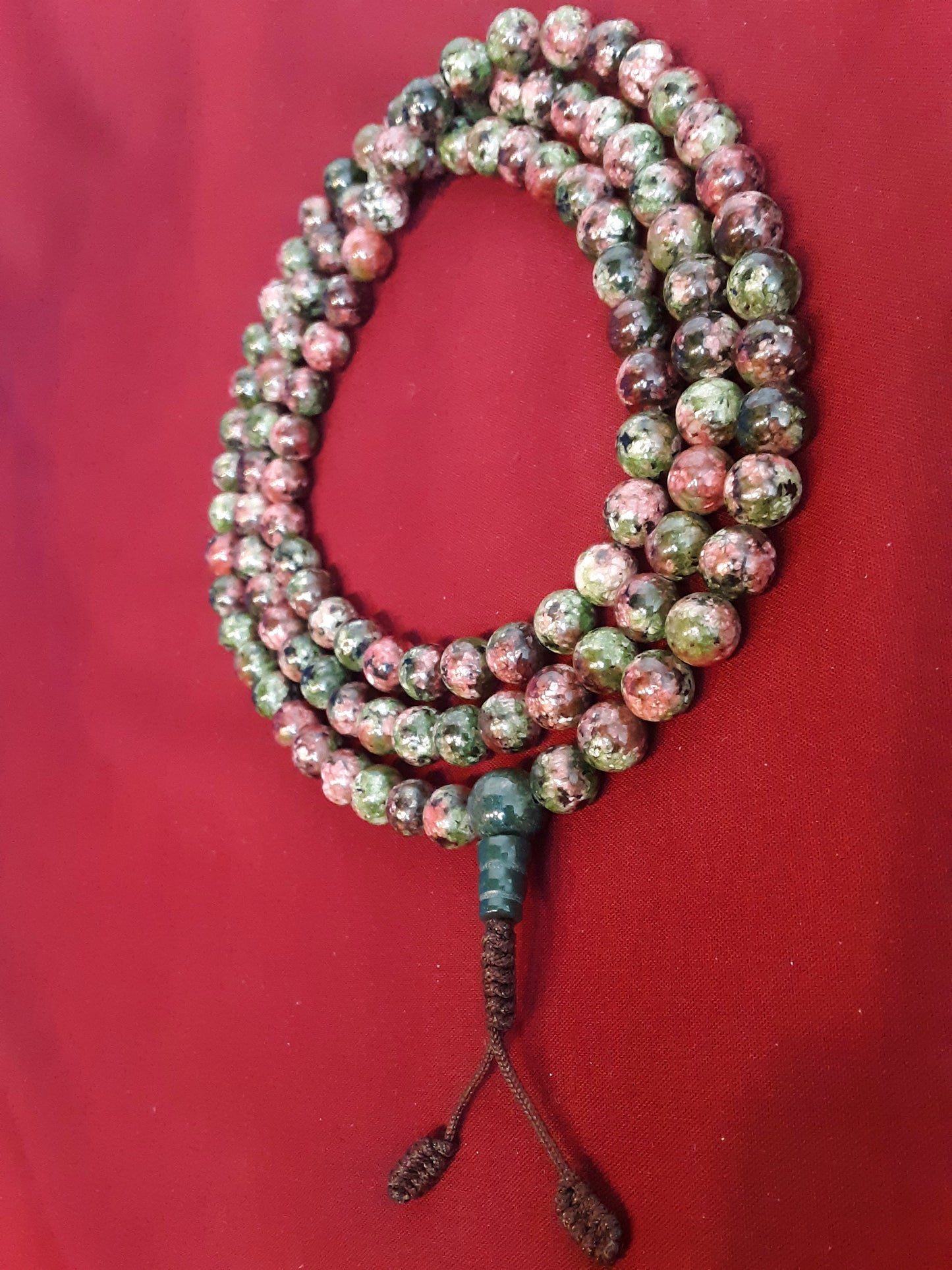 Mala, Unakite 8mm