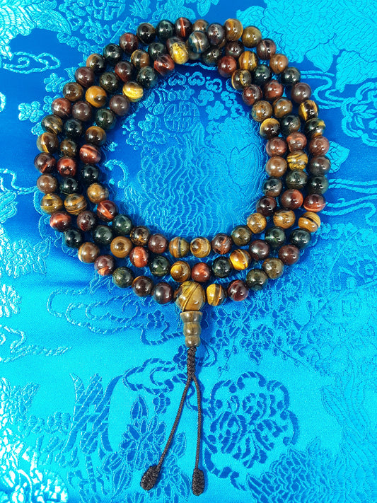 Mala, Mixed Tiger's Eye 8mm