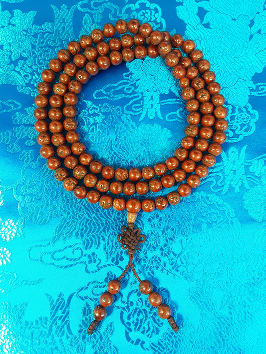 Red Bodhi Seed Mala 9mm