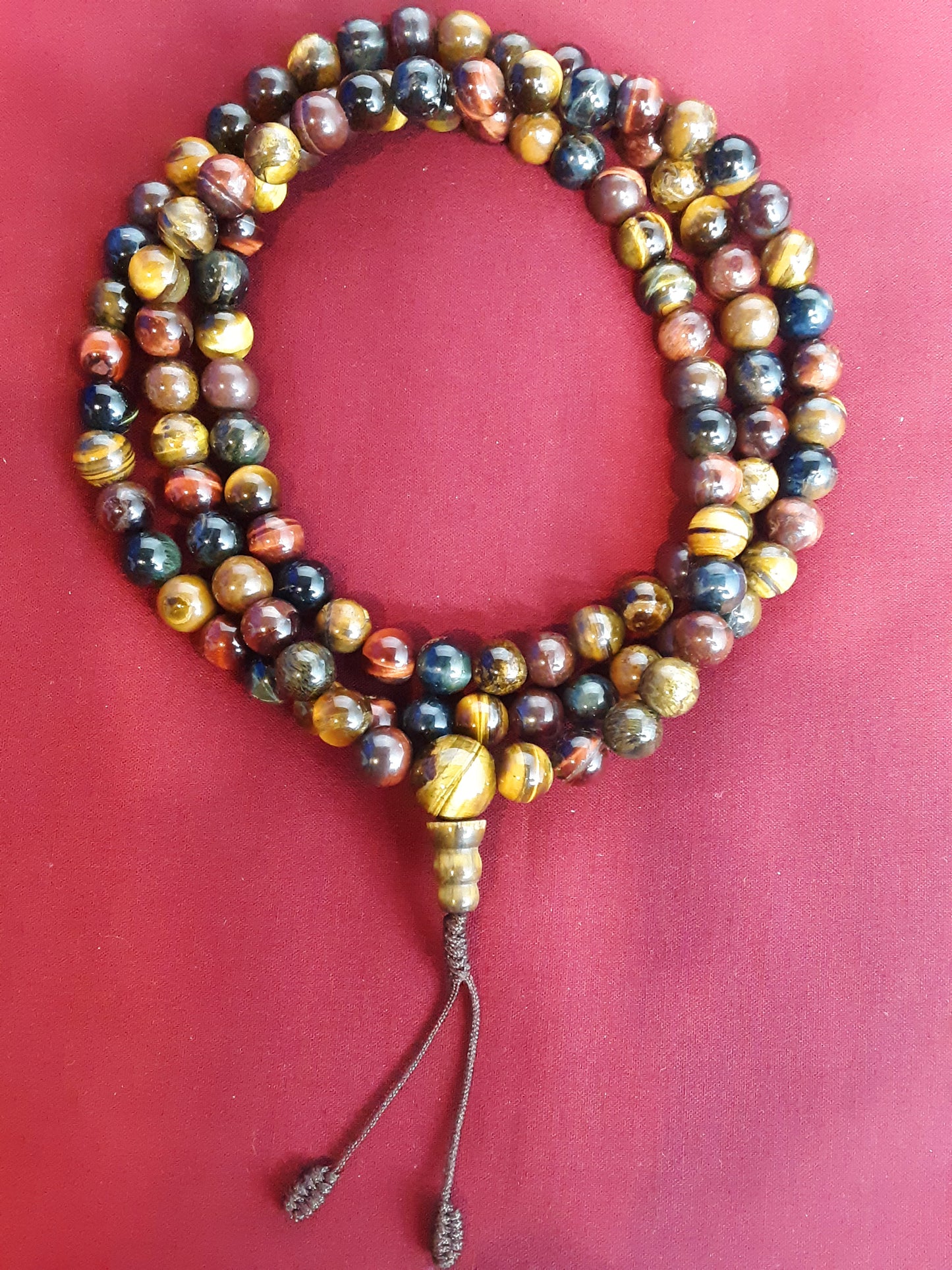 Mala, Mixed Tiger's Eye 8mm