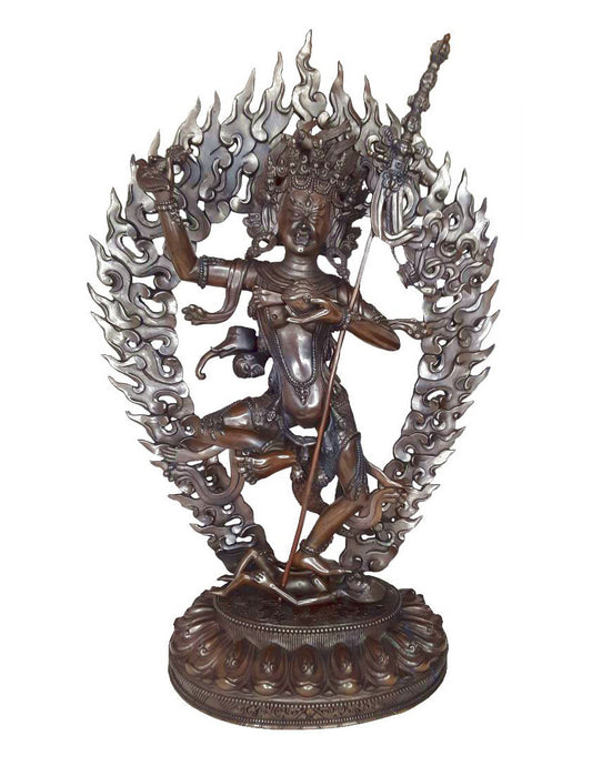 Troma Nagmo Statue, Oxidized Copper, 14.5"