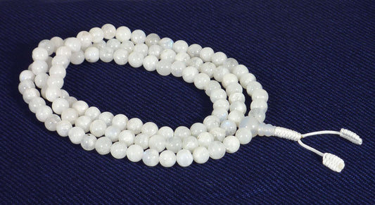 Rainbow Moonstone Mala (8mm)