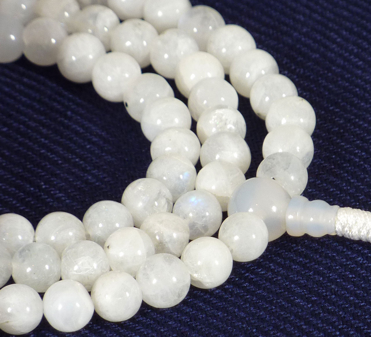 Rainbow Moonstone Mala (8mm)