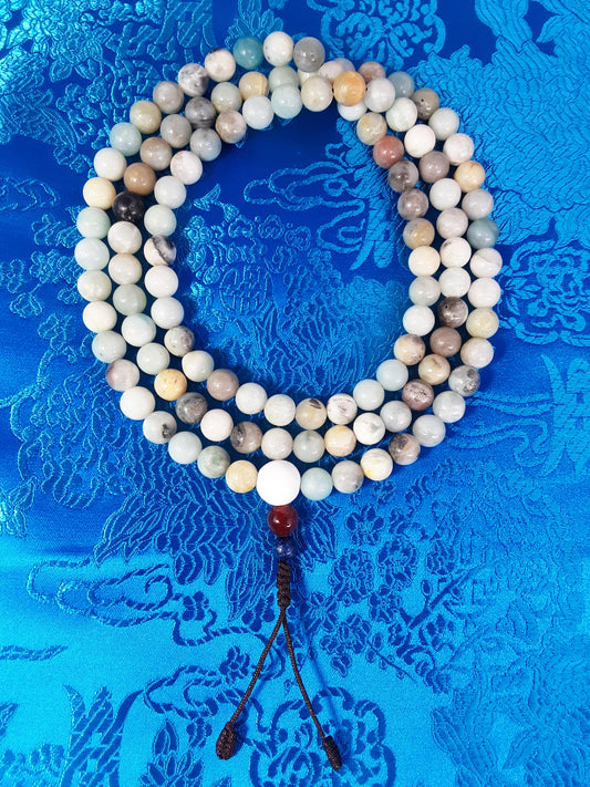 Amazonite Mala, 8mm