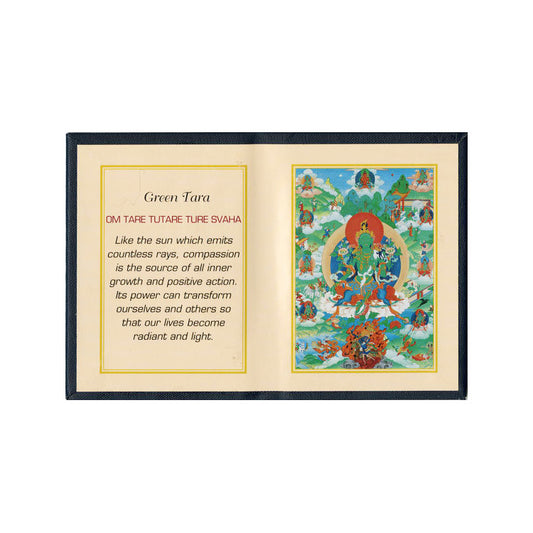 Green Tara - Folding Thangka