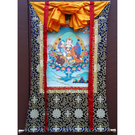 Guru Rinpoche Yabyum Thangka (32"x42")