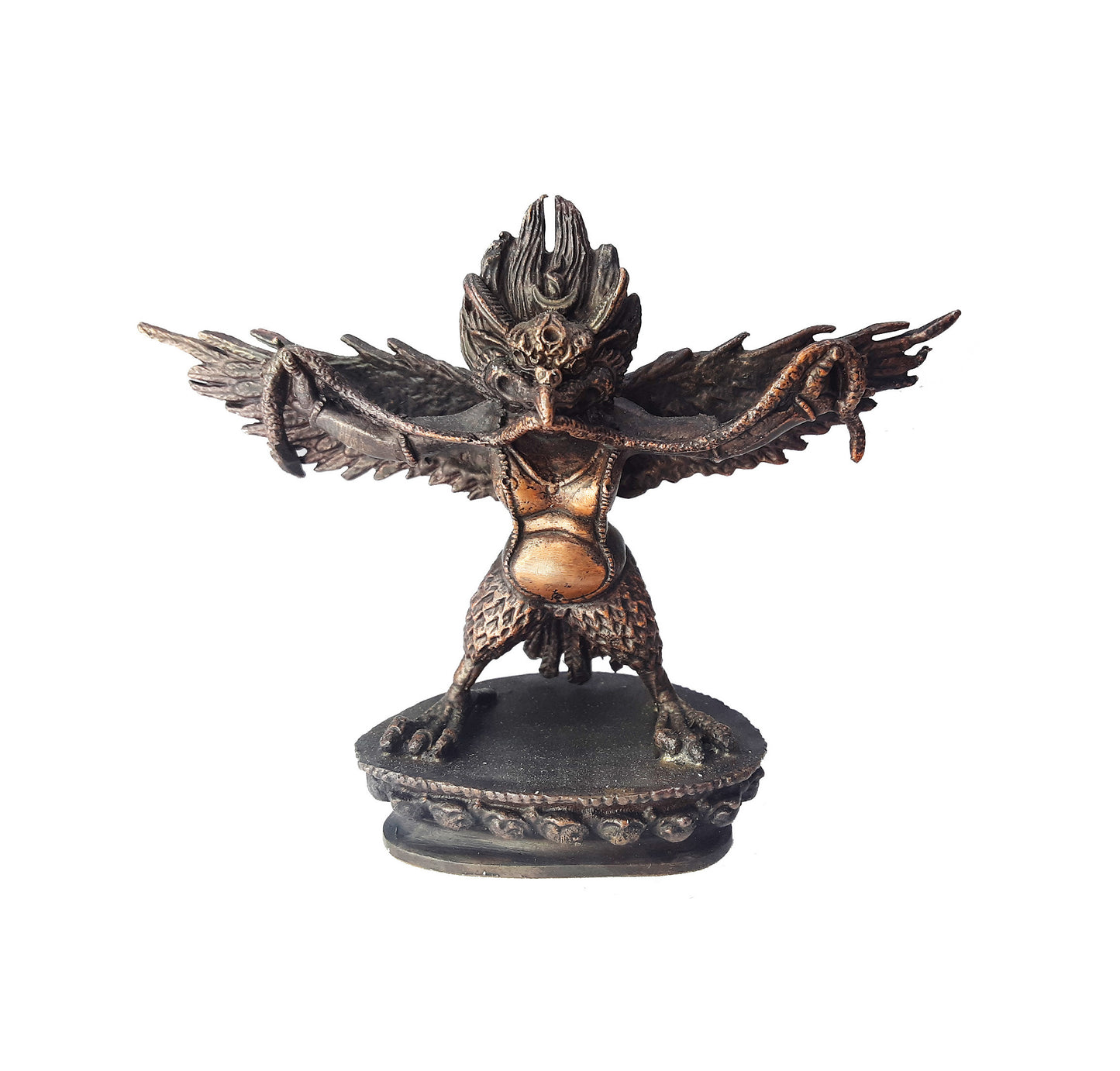 Garuda Statue 3" Oxidized Copper