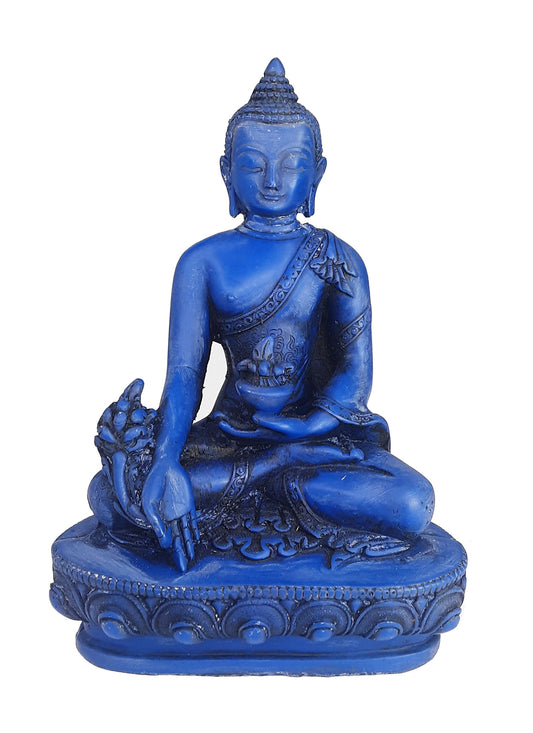 Medicine Buddha Resin Statue 5.25"