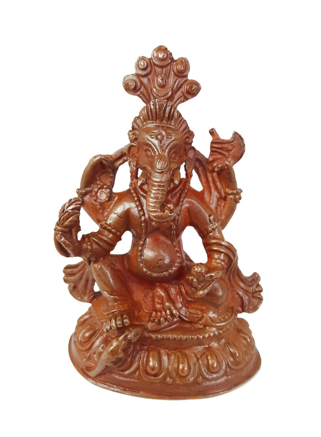 Mini Copper Ganesh Statue